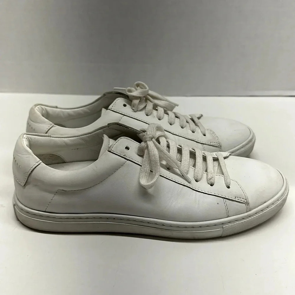 Oliver Cabell Low Top 1 Sneakers Shoes Lace Up Leather Sneaker White Women's 7 - Picture 1 of 11